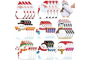 Outus 32 Stücke Weihnachten Notizblock Kleine Haftnotizen Weihnachts Kleinigkeiten Weihnachten Notizen Memo Klebezettel Geschenke für Kollegen Dekoration 8 Stile (Schneemann Weihnachtsmann Pinguin)