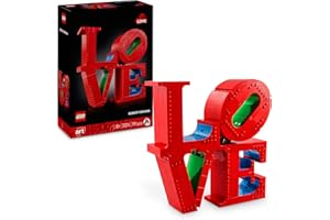 LEGO Art Love Maqueta 3D para Construir para Adultos, Regalo para Parejas en San Valentín o Día de la Madre, Letras de Decoración para Casa y Dormitorio, Escultura Arte Pop 31214