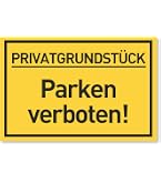 Privat-Parkplatz Schild 30x20 Cm – Parkverbotsschild Für Miete, Garage & Grundstück