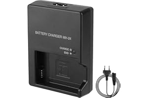 UOWW MH-24 Ladegerät für Nikon EN-EL14 EN-EL14A Akkus, Schnellladegerät für Nikon D3100 D3200 D3300 D3400 D3500 D5100 D5200 D5300 D5500 D5600 P7000 P7100 P7700 P7800 SLR-Kameras Stromversorgung