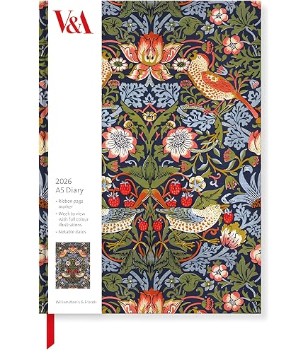 William  Portfolio 【未開封】 Museums & Galleries 2026 A6 Pocket Diary - Week to View - V&A