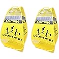 Protecticure ACHTUNG Spielende Kinder Pop Up Set 2er - Warnwürfel Für Straßensicherheit