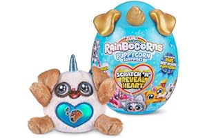 Rainbocorns Sparkle Heart Surprise Series 3, Puppycorn Surprise, Penny the Pug - Collectible Plush - 7 Layers of Surprises, Scratch and Reveal Heart, Ages 3+ (Pug)