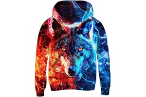 Freshhoodies Boys Girls Hoodie 3D Unisex Children's Hoodie Long Sleeve Pullover Hoodie Sweatshirt with Pockets 5-16 Years (M-XXXL)