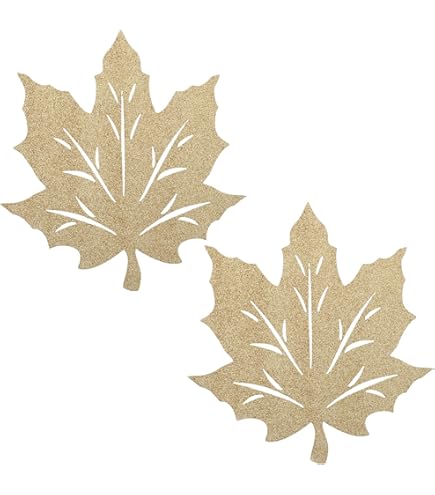 Thanksgiving Tischsets Aus Filz - Ahornblatt-Motive Für Herbstliche Festtafeln