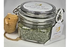 SPRING VIBES Magic Catnip Leaves - UK Cultivated, Strong Flavour,100% Natural, Refillable