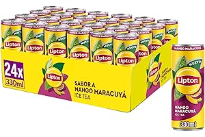 Lipton Mango maracuyá 330ml, Refresco de Té, Pack de 24 x 330 ml