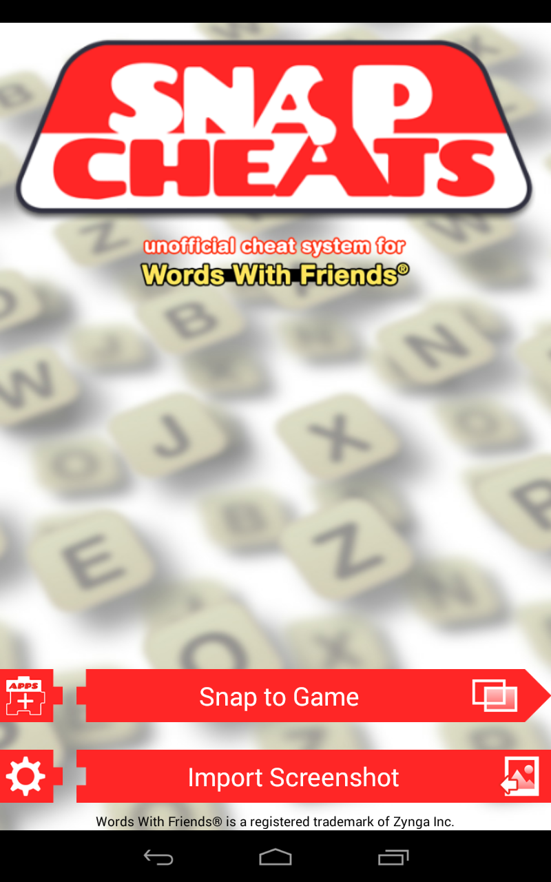 Snap Cheats Words with Friends Amazon.co.uk Appstore for Android