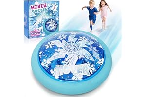 GirliGlee Pallone Calcio Fluttuante, Giochi Calcio con Luci LED, Giocattolo Calcio Interno, Calcio Regalo Bambini Bambina 3 4 5 6 7 8-12 Anni