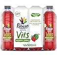 Rubicon Spring Vits Strawberry Watermelon Still Vitamin Water - 15 Calories per bottle for healthy hydration - Drinks Multipack 12 x 500ml Bottles