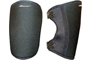 Beaver Sports Men Adjustable Heavy Duty Neoprene Knee Pads - Black, One Size