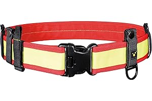 tee-uu RED Rettungsdienst-Koppel | verschiedene Größen S-XXL | Gürtel für Holster | Komplett Set mit Unter- und Obergürtel | Sanitäter | Einsatzgürtel | stufenlos verstellbar