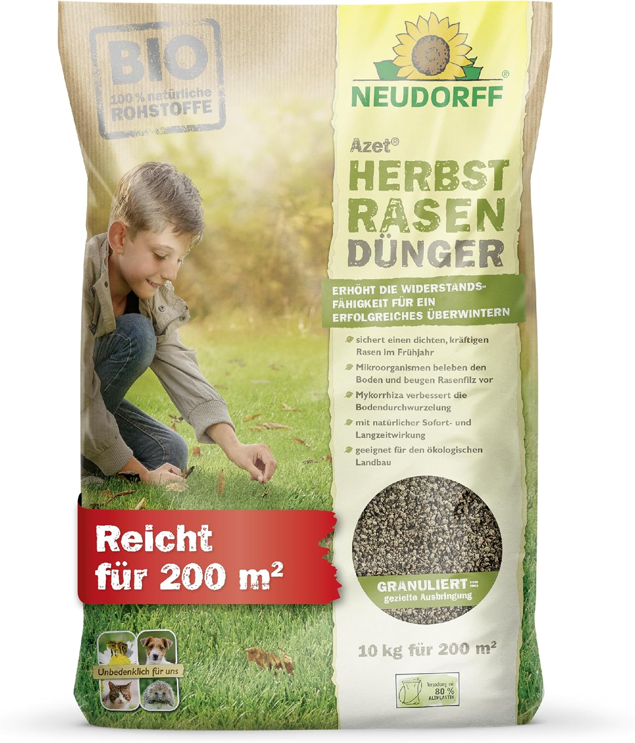 Technische Daten & Spezifikationen : Neudorff Azet Herbstrasendünger 10 05 kg für