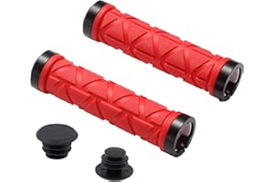 wilesev Soft Non Slip Rubber Bicycle Grips Handlebar for MTB,Mountain Bike Grips Lock On