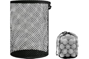 SGQTZDZQ Nylon Mesh Golf and Sports Ball Bag - Portable Storage for Baseball, Tennis, and Ping Pong Balls