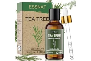 ESSNAT Olejek z Drzewa Herbacianego 30 ml – 100% czysty,naturalny olejek eteryczny,Melaleuca Alternifolia,pielęgnacji paznokci,aromaterapii,dyfuzorów oraz projektów DIY