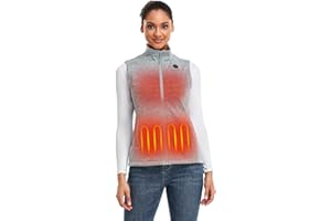 ORORO Women's Heated Fleece Gilet with Power Bank - Electric Heated Vest for Women Base Layer (Charger Not Included)