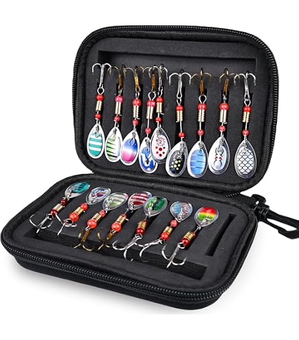 Leurres Lumineux Pieuvre Pour Pêche - Lot De 10, 9,5 Cm / 17 G, Vert, Pour Eau Salée Et Douce