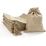 Homealexa 20 Stücke Jutesäckchen Jute Beutel 15 x 20 cm Säcke für Adventskalender Schmuck Gastgeschenke und DIY Handwerk, Jut