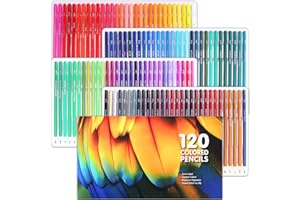 COZII 120 Colouring Pencils, Premium Coloring Pencils Set, Soft Core, Professional Coloured Pencils for Drawing Sketching Shading, Vibrant Coloured Pencils for Adult Kid Beginners