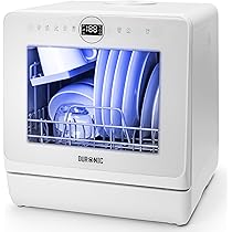 Lavastoviglie Compatta Duronic DW5 WE - 7 Programmi Per Piccole Cucine - Foto 5