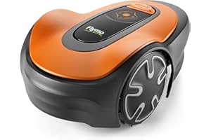 Flymo EasiLife 250 GO Robotic Lawn Mower - Cuts Up to 250 sq m, Ultra Quiet Mowing, Manicured Lawn, Bluetooth Application Control, Safety Sensors, Hose Washable, Lifestyle Functions, Orange and Grey