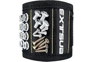 EXTSUD Magnetic Wristband - Gifts for Mens - Gadgets Gift for Men - Tool Wristband with 15 Powerful Magnets, Best Tool DIY Dad Gifts for Him Best Friends Gifts, Secret Santa Gifts…