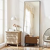 ABOUT SPACE Cheval Mirror for Wall - 5 Feet Unbreakable Mirror for Bedroom | Full Length Tempered Glass with Stand Thin Frame