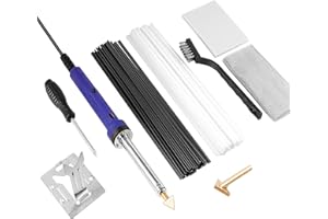 Uolor Kit de Soudure Plastique, Soudage Plastique pour Voitures Pare-Chocs Bricolage Arts et Artisanat Réparation de Surface - 80 Watt