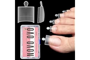 NOVO OVO Fake Toe Nail Tips, Soft Gel Toenail Extension, Half Cover Prefiled Square Clear Double Matte C Curve Longtoes Claw for Pedicure Acrylic Press on for Salon, Toenails x 15 Sizes 240 Pcs in Box