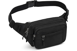 AIRCBC Sac Banane Homme Femme Sacoche à Poitrine Etanche Réglable avec Multiples Poches pour Voyage,Randonnée,Escalade,Jogging