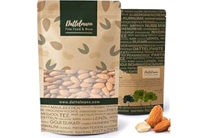 ‎DATTELMANN FINE FOOD & MORE Dattelmann Mandeln Naturbelassen | Premium Nüsse 1kg Großpackung | Vegan & Gesund | Ideal als Snack