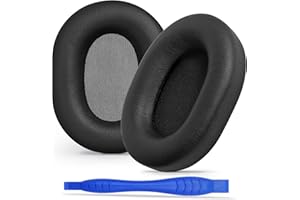 Aurivor Zamienne nauszniki do słuchawek Sony WH-1000XM5, z redukcją szumów, nauszniki premium XM5 z miękką skórą proteinową, zoptymalizowana pianka z pamięcią kształtu (czarne)