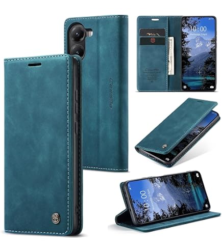 MOJIA Leder-Hülle Für Xiaomi Poco X7 Pro – Flip Case Mit Kartenfach & Standfunktion, Dark Blue