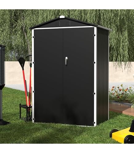 Abri de jardin Anthracite 126x97,5x177 cm Acier galvanisé
