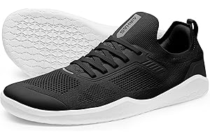 AIRHAS Herren Crosstrainer Barfußschuhe Knit Minimalistische Schuhe für Männer