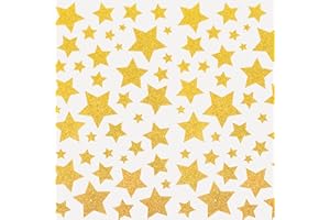 KufaerBeam 5 Pezzi Adesivi a Forma di Stella, Pagine Adesivi Glitterati Stelle, Adesivi Natalizi a Forma di Stelle, Decorazioni Natalizie Autoadesive, per Decorazioni e Artigianato Natale (A)