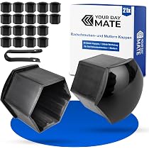 Lot De 20 Cache-écrous Universels 19 Mm Avec Outil De Retrait - Protection Anti-rouille Et Embellissement Pour Jantes De Voiture - 4