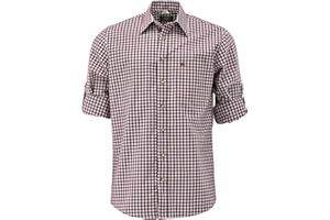 OS Trachten Herren Hemd Langarm Trachtenhemd mit Liegekragen Ukazui