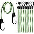 HORUSDY 10-Piece Premium Bungee Cords with Hooks, 40” Bungee Cords, Bungee Cords Assortment