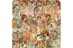 APAREAL Vintage Sticker Set 60 Stück, Aesthetic Aufkleber für Laptop MacBook Koffer Fahrrad Skateboard Auto Motorrad Tagebuch Scrapbooking Snowboard, Wasserfeste Fantasy Sticker für Erwachsene