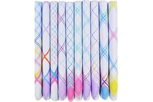 Caruso Italy Floral White Checks Cotton Handkerchief for Women | Soft and Absorbent, Perfect for All Occasions, Ideal for Gifting & Daily Use | 30x30 cm, Pack of 10