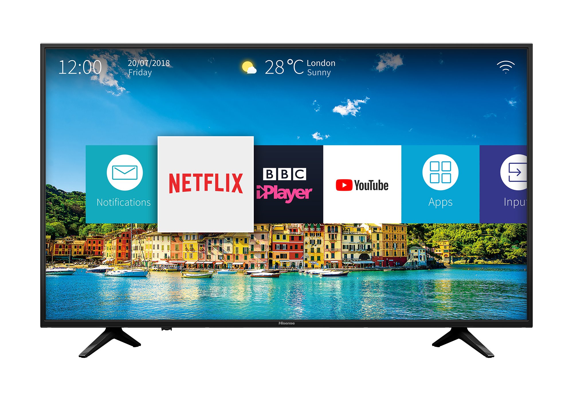 Hisense H43A6200UK 4K Ultra HD Smart TV - Black (2018 Model) - UK TV ...