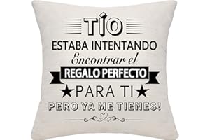 Bommex Fundas de Cojín Divertidas para Tío de Sobrina Sobrino Mejor Regalo para Tío Cumpleaños Día del Padre (tío)