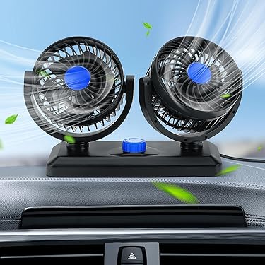 1 2v / 24v 6 Roterende auto ventilator zuignap auto elektrische fans