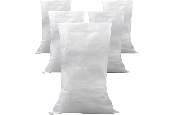 IPEA 5 x trädgårdssäckar och pastapåsar av extra stark polypropen - 105 x 55 cm Multipurpose väska för förpackning, grönsaker, sand, grus, gör-det-själv – förvaringsbehållare –