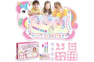 Tsokize Unicorno Bambina Regalo 1 2 3 4 5 6 Anni, Tappeto Magico Bambini 1-6 Anni Giochi Bambina 1-6 Anni Femmina Regalo Bimba 1-6 Anni Femmina Giocattoli Bambina 1-6 Anni Regalo Natale Bambina