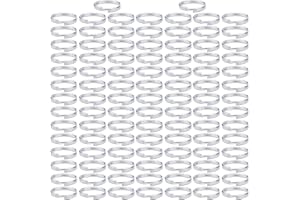 ANDSHUAI 100 Pezzi anello portachiavi,anello circolare portachiavi,Metallo Aperto Anellini Connettori ad Anello Tondo,per Collane Bracciali Orecchini Artigianato Ornamenti e Arti Fai da Te(10mm)