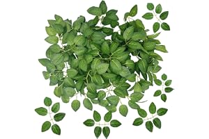 Konstgjorda blad, 30 stycken, gröna rosenblad, konstgjorda blad, dekorativa silkesblad, fusksilke, gröna blad för tårta, kran