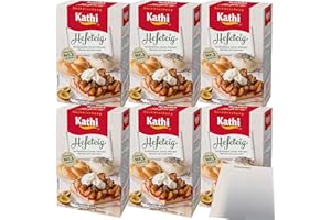 Kathi Backmischung für Hefeteig 6er Pack (6x400g Packung) + usy Block